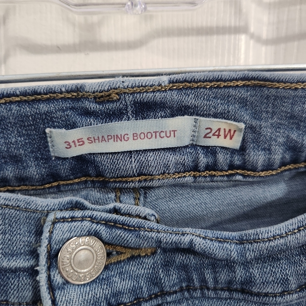 Levi strauss 315 shaping bootcut soft denim size High Waisted 24W - Picture 4 of 9